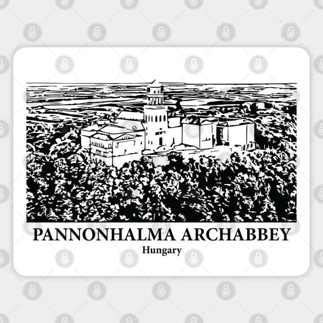 Pannonhalma Archabbey - Hungary Magnet by Lakeric